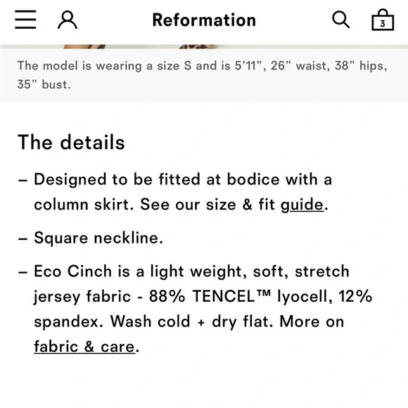 Reformation Laurel Knit Dress Black - Size S - Picture 6 of 11